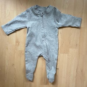 Organic Gray Baby Onesie